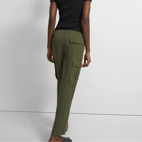 THEORY Silk Cargo Pants - Picture 3 of 10